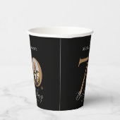 Gobelets En Papier Élégante Custom 70e fête d'anniversaire (Droite)