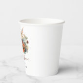 Gobelets En Papier Élégante douche de mariée d'automne (Verso)