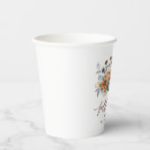 Gobelets En Papier Élégante douche de mariée d'automne (Recto)