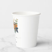 Gobelets En Papier Élégante douche de mariée d'automne (Verso)