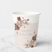 Gobelets En Papier Élégante douche de mariée rustique d'automne (Verso)