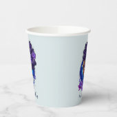 Gobelets En Papier Élégante femme Afro Rose violette (Gauche)