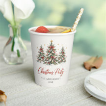 Élégante fête de Noël avec arbre à l'aquarelle