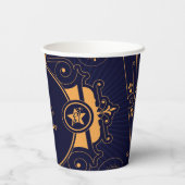 Gobelets En Papier Élégante Fête des mariées céleste (Verso)