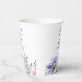 Gobelets En Papier Élégante fête du 25e anniversaire rose violet (Gauche)