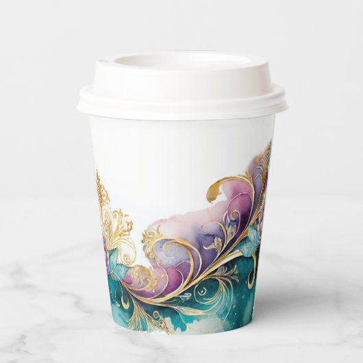 Gobelets En Papier Élégante Fiesta Quinceanera Welcome ID1029 (Verso)