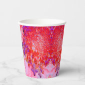 Gobelets En Papier Élégante Hydrangée violette et orange Limelight (Recto)