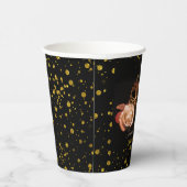 Gobelets En Papier Elégante mascarade et Rose blanche (Droite)