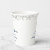 Gobelets En Papier Élégante Parties scintillant d'argent Première com (Gauche)