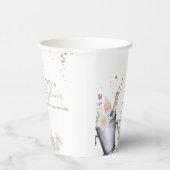 Gobelets En Papier Elégante Sip & Voir Champagne Baby shower bouteill (Droite)