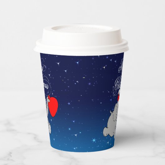 Gobelets En Papier Elephant Avec Cadeaux Coupe Papier (Gauche)