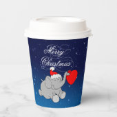 Gobelets En Papier Elephant Avec Cadeaux Coupe Papier (Recto)