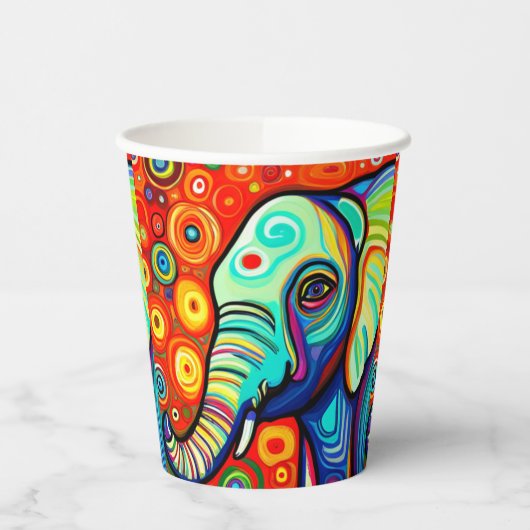 Gobelets En Papier Eléphant excentrique (Gauche)