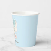 Gobelets En Papier Eléphant mignon moderne premier anniversaire (Gauche)