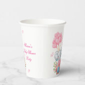 Gobelets En Papier Éléphant Rose Mignon (Droite)