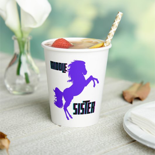 Gobelets En Papier Élevage de pony pourpre de soeur moyenne (Insitu)