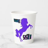 Gobelets En Papier Élevage de pony pourpre de soeur moyenne (Recto)