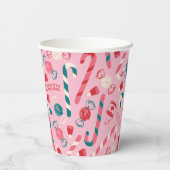 Gobelets En Papier Elf Holiday Candy Motif (Verso)