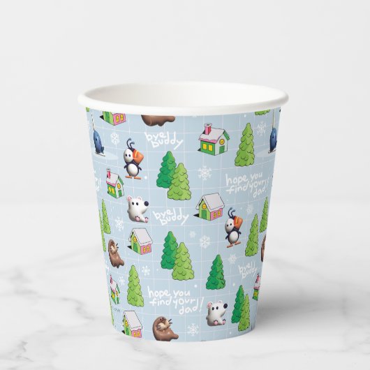 Gobelets En Papier Elf the Movie | Bye Buddy Hope Vous Trouvez Votre  (Recto)