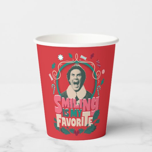 Gobelets En Papier Elfe - Sourire est mon préféré (Verso)