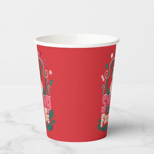 Gobelets En Papier Elfe - Sourire est mon préféré (Gauche)