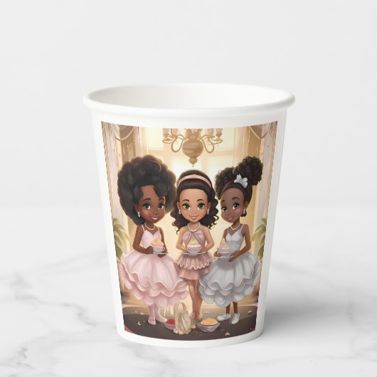 Gobelets En Papier Élixir enchanté Melanated Princess Magie (Verso)