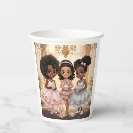 Gobelets En Papier Élixir enchanté Melanated Princess Magie (Recto)