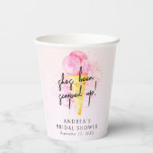 Gobelets En Papier Elle a été ramassée à la Fête des mariées de crème (Verso)