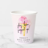 Gobelets En Papier Elle a été ramassée à la Fête des mariées de crème (Recto)