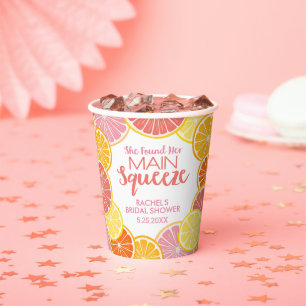 Gobelets En Papier Elle a trouvé sa douche de mariée Main Squeeze