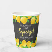 Gobelets En Papier Elle a trouvé sa grande squeeze Lemon Enterrement  (Verso)