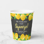 Gobelets En Papier Elle a trouvé sa grande squeeze Lemon Enterrement  (Recto)