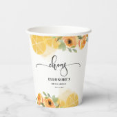 Gobelets En Papier Elle a trouvé sa Squeeze Shower de Mariée (Verso)