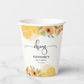 Gobelets En Papier Elle a trouvé sa Squeeze Shower de Mariée (Recto)