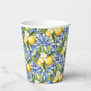 Gobelets En Papier Elle a trouvé ses citrons Main Squeeze pour l'ente