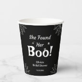 Gobelets En Papier Elle a trouvé son chéri Halloween Fête de mariage (Recto)