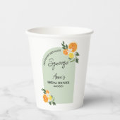 Gobelets En Papier Elle a trouvé son citron vert pour la douche de ma (Recto)