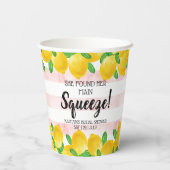 Gobelets En Papier Elle a trouvé son Lemon Bridal Shower (Verso)