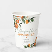 Gobelets En Papier Elle a trouvé son thème de douche nuptiale d'agrum (Verso)