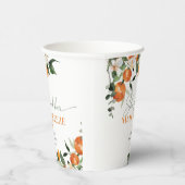 Gobelets En Papier Elle a trouvé son thème de douche nuptiale d'agrum (Droite)