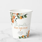 Gobelets En Papier Elle a trouvé son thème de douche nuptiale d'agrum (Recto)