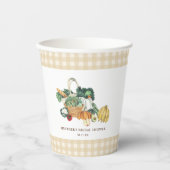 Gobelets En Papier Elle est fraiche du marché Baby Shower  (Recto)