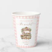 Gobelets En Papier Elle est fraîche hors du marché Fête des mariées d (Verso)