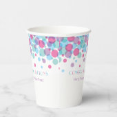 Gobelets En Papier Elle est prête à faire des Baby showers Pois (Droite)