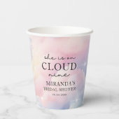 Gobelets En Papier Elle est sur Cloud 9 Dreamy Stars Fête de Mariage (Verso)