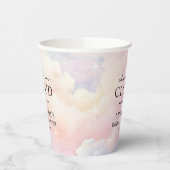 Gobelets En Papier Elle est sur Cloud 9 Dreamy Stars Fête de Mariage (Gauche)