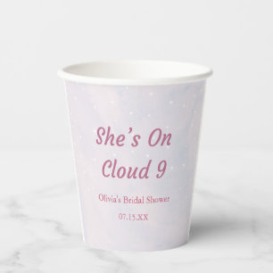 Gobelets En Papier Elle est sur Cloud 9 Pastel Dreamy Baby Shower