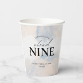 Gobelets En Papier Elle est sur le nuage 9 Fête des mariées Dreamy Pa (Verso)