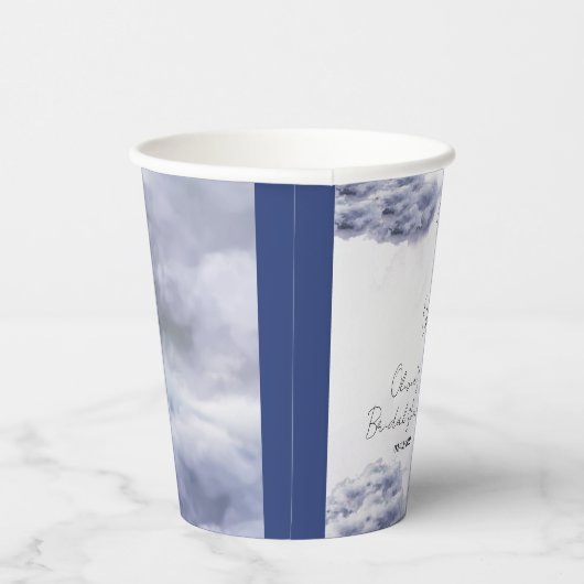 Gobelets En Papier Elle est sur le nuage neuf (Droite)