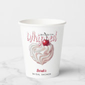 Gobelets En Papier Elle L'a Bien En Main Réception De Mariage Cerise (Recto)